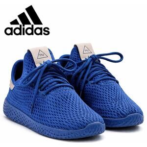 Adidas Pharrell Williams HU Tennis Human Race Blue Sneakers Size 4 Youth Retro